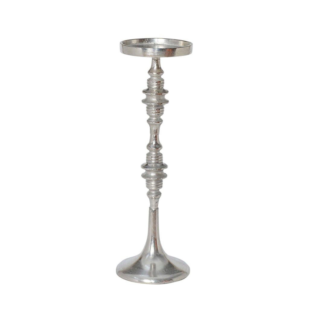 OUTLET Candle holder ALU RAW/NI 12x12x42