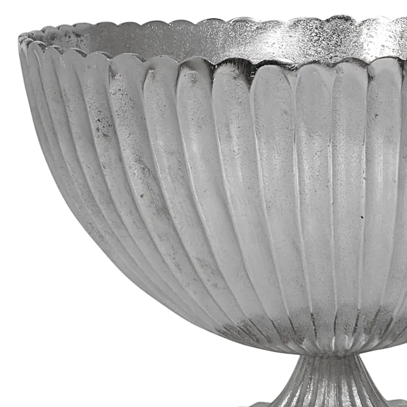 Bowl on stand ALU RAW/NI 44x44x30