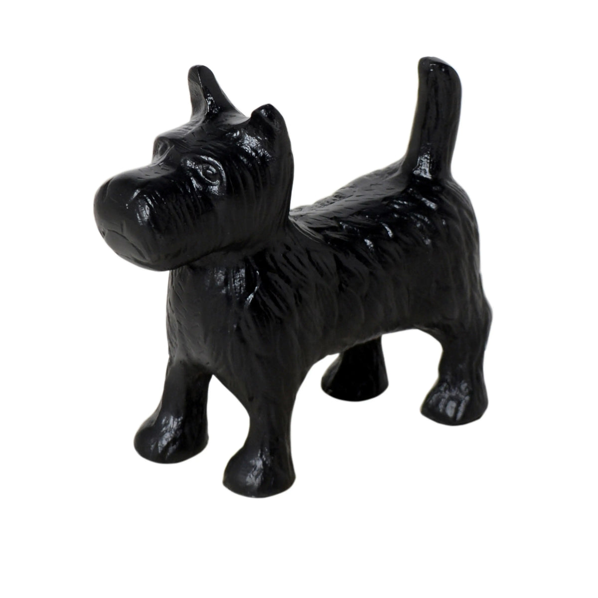 Decorative dog ALU RAW/MATTBLACK 20x8x18