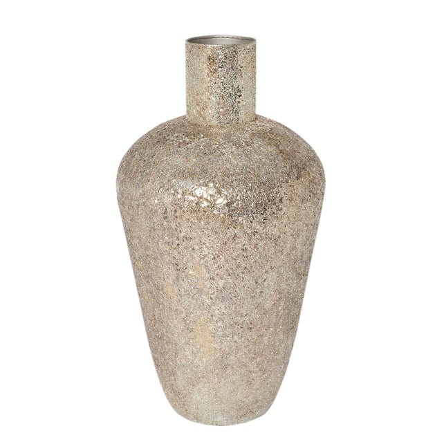 Vase champagnegold mosaic IR 38x38x70