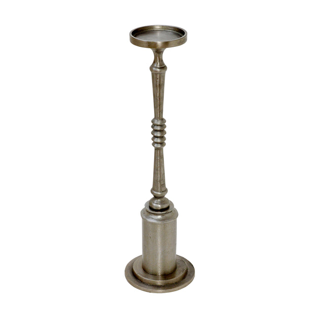 Candle holder ALU RAW/NEWPEWTER 16x16x61
