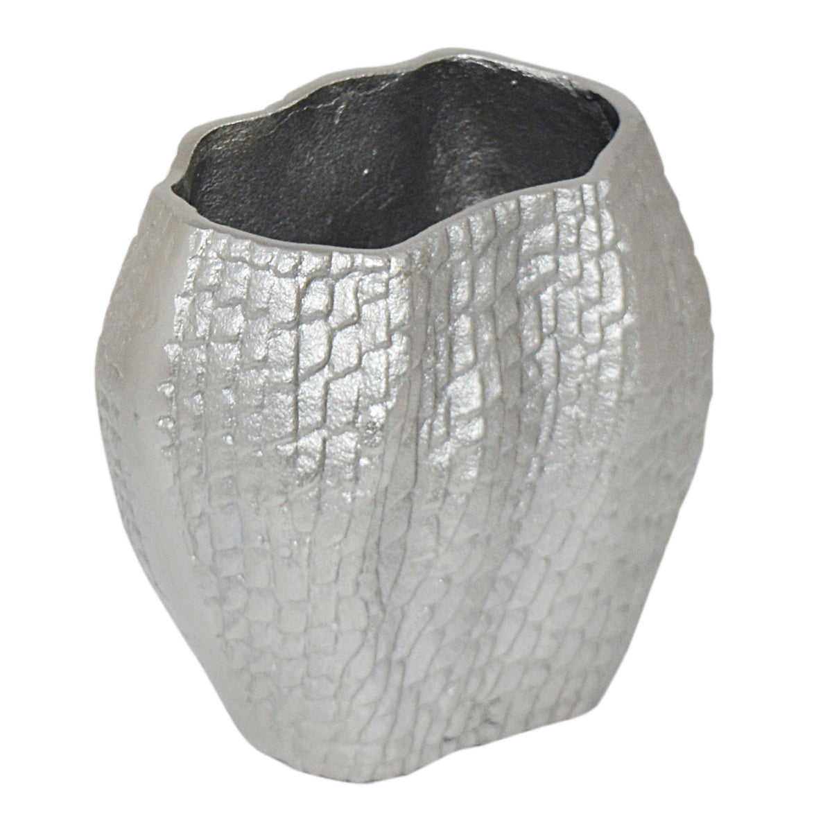 Vase ALU RAW/NEWPEWTER 20x13x19
