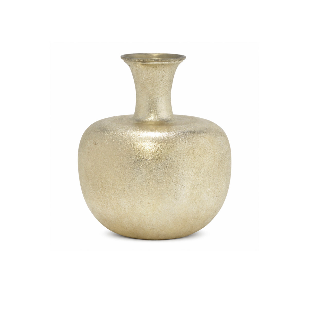 Vase w/neck IR/COTTONSILVER 22x22x27