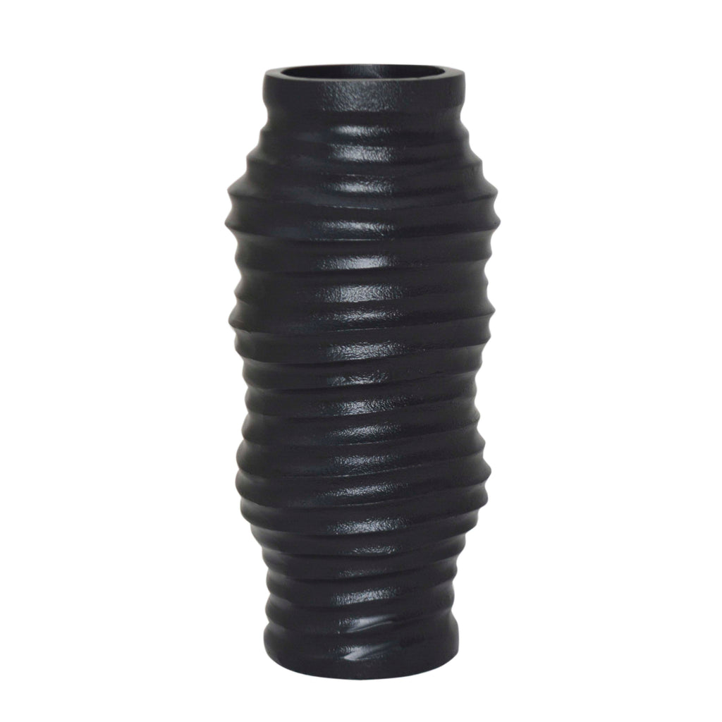 Vase ALU/MATTBLACK 15x15x35