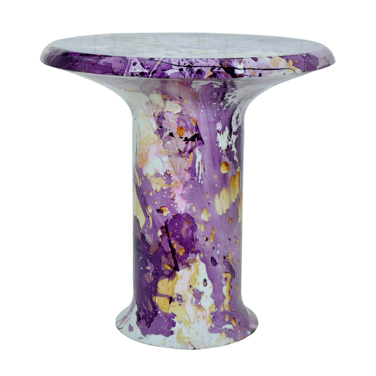 Side table lilac enamel IR 55x55x55