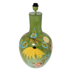 Table lamp handpainted light green enamel IR 30x30x58