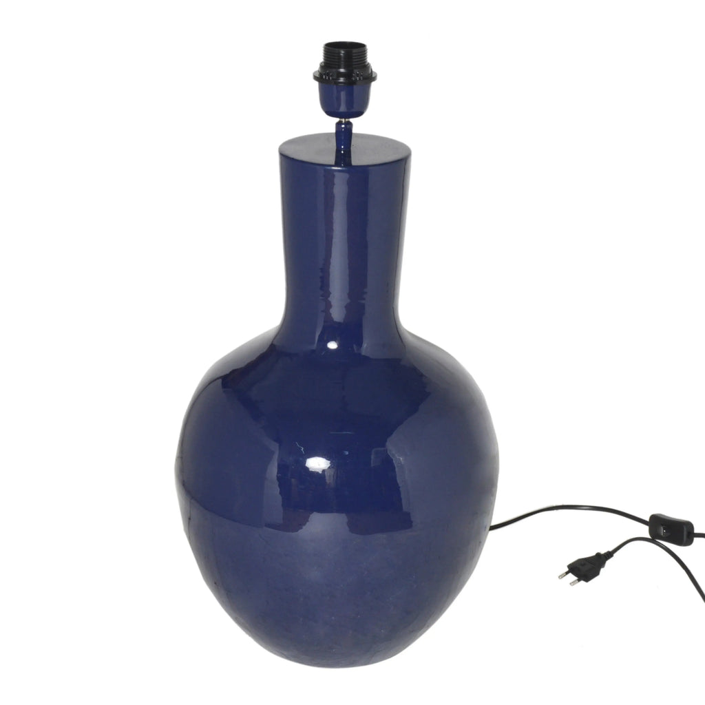 Table lamp indigo enamel IR 30x30x58