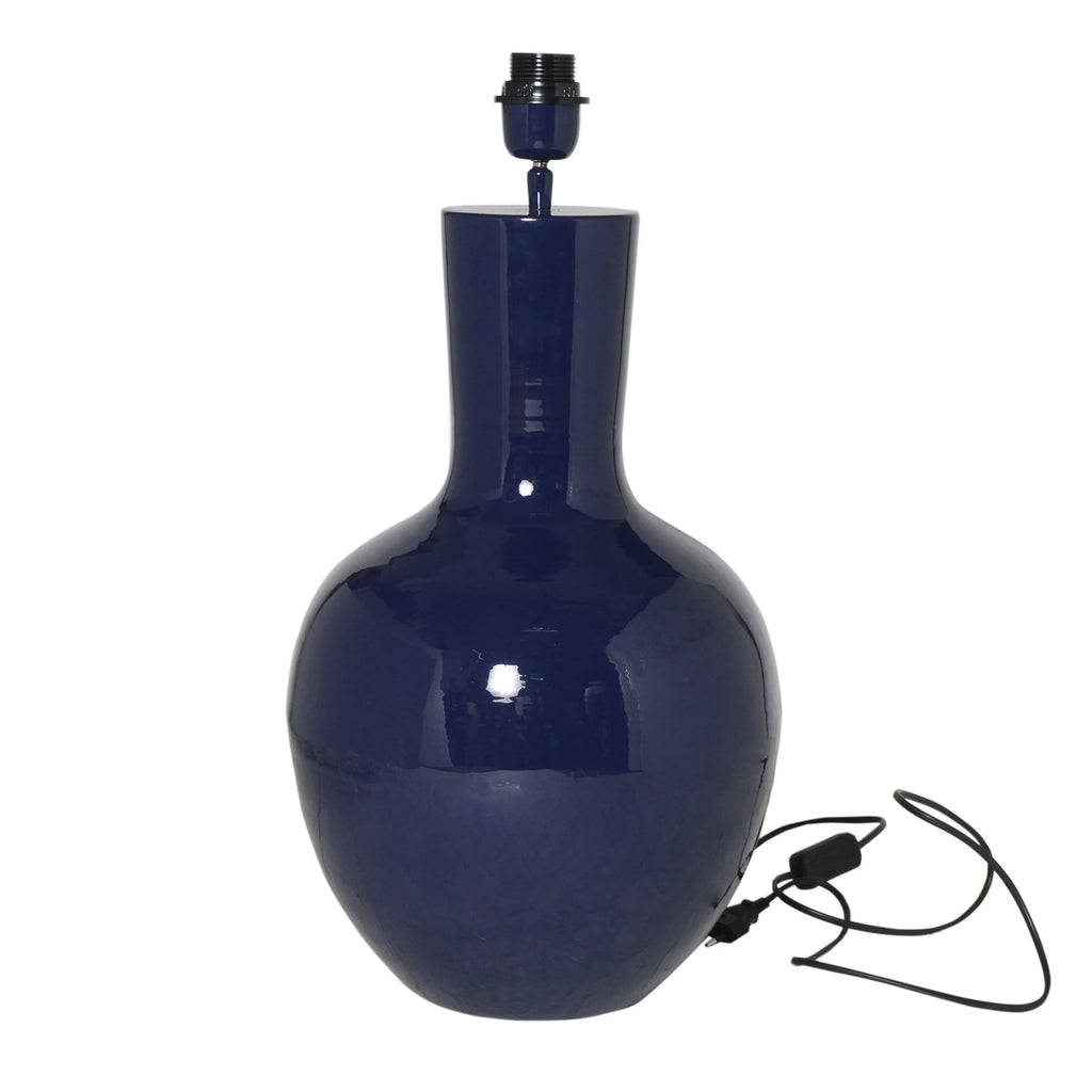 Table lamp indigo enamel IR 30x30x58