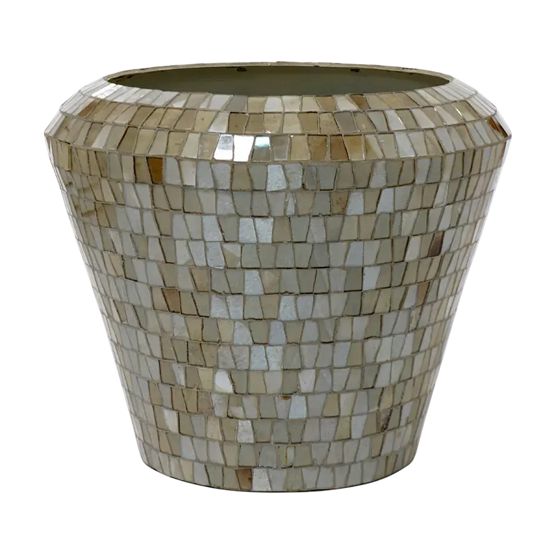 Vase natural mosaic IR/NATURAL 31x31x28