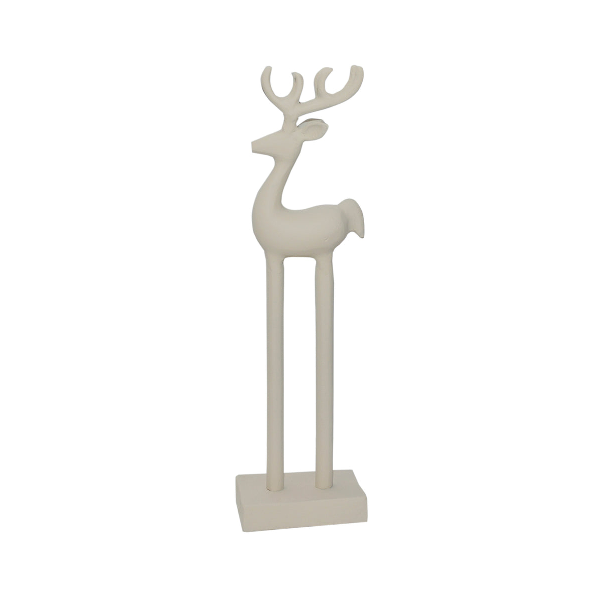 Decoratief hert RUDY 10x6x33cm zand