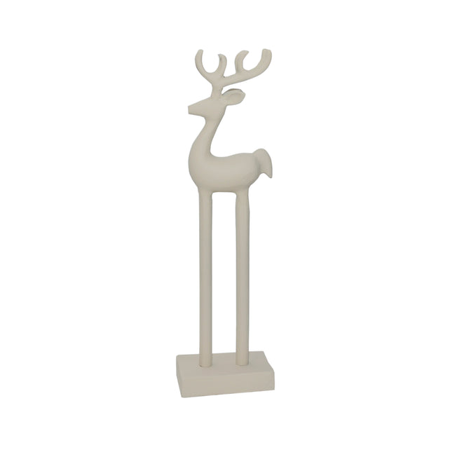 Decorative deer RUDY 10x6x33cm sand