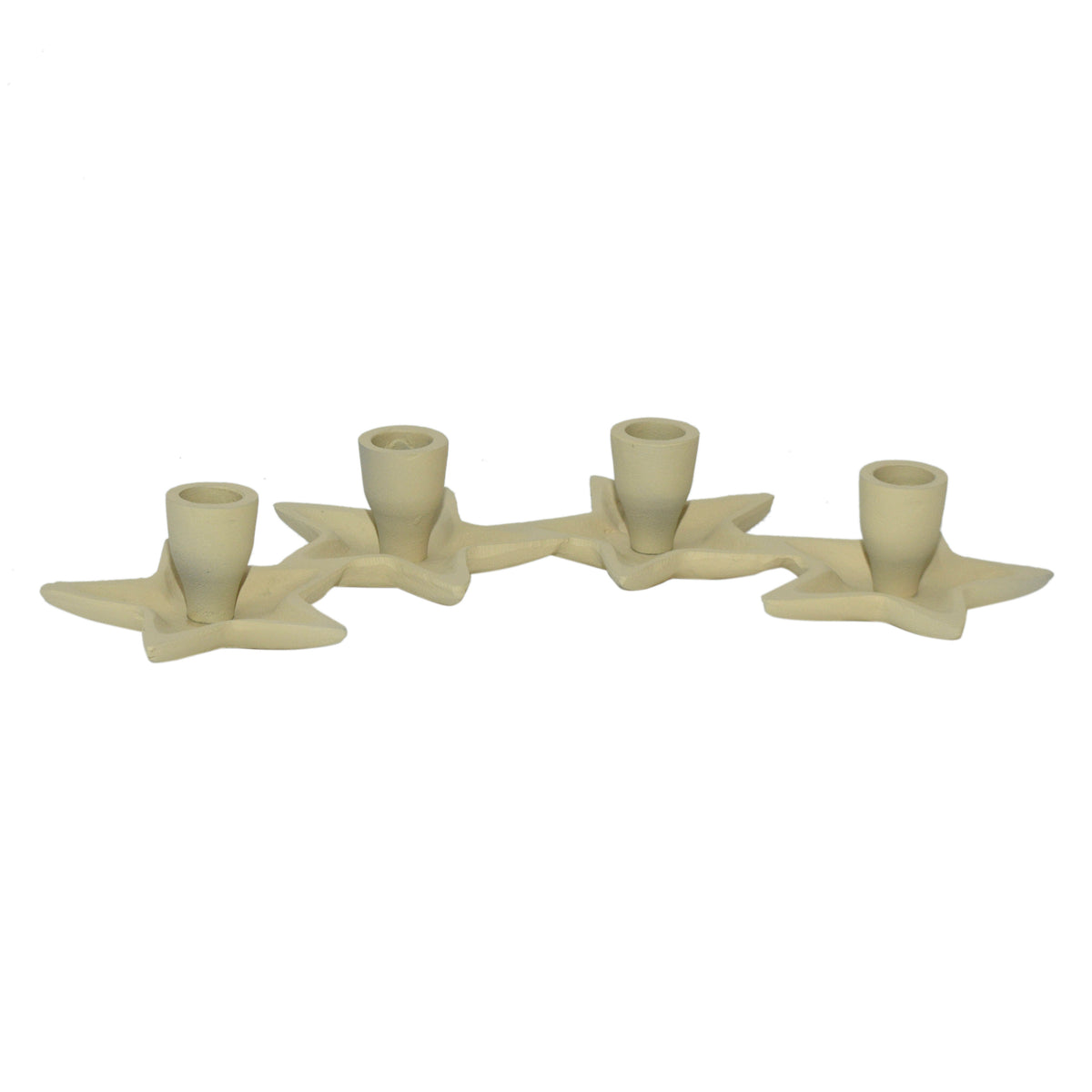 Kaarsenhouder TWINKLE dinner 38x17x5cm zand