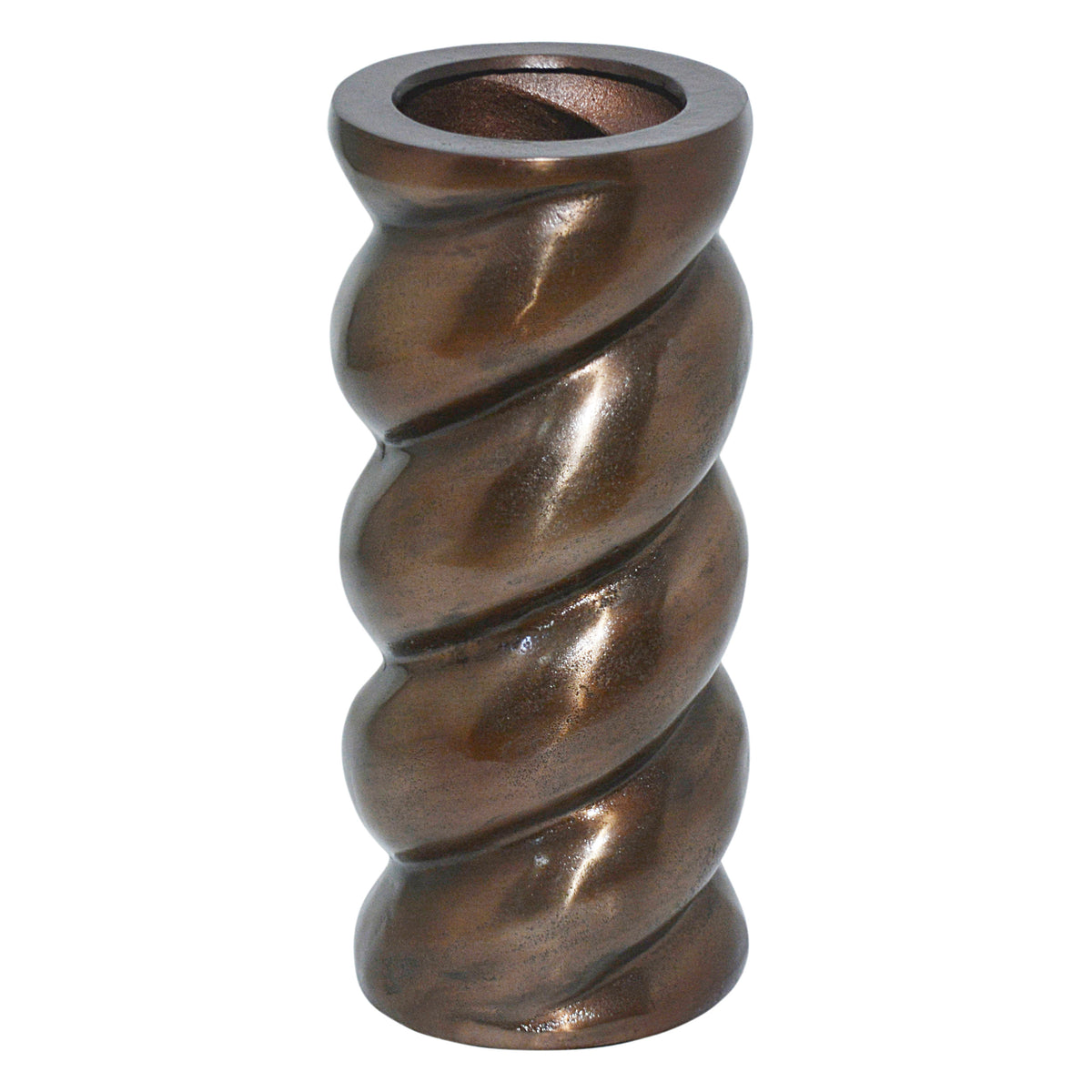 Vase LOES 21x20x47cm metallic brown