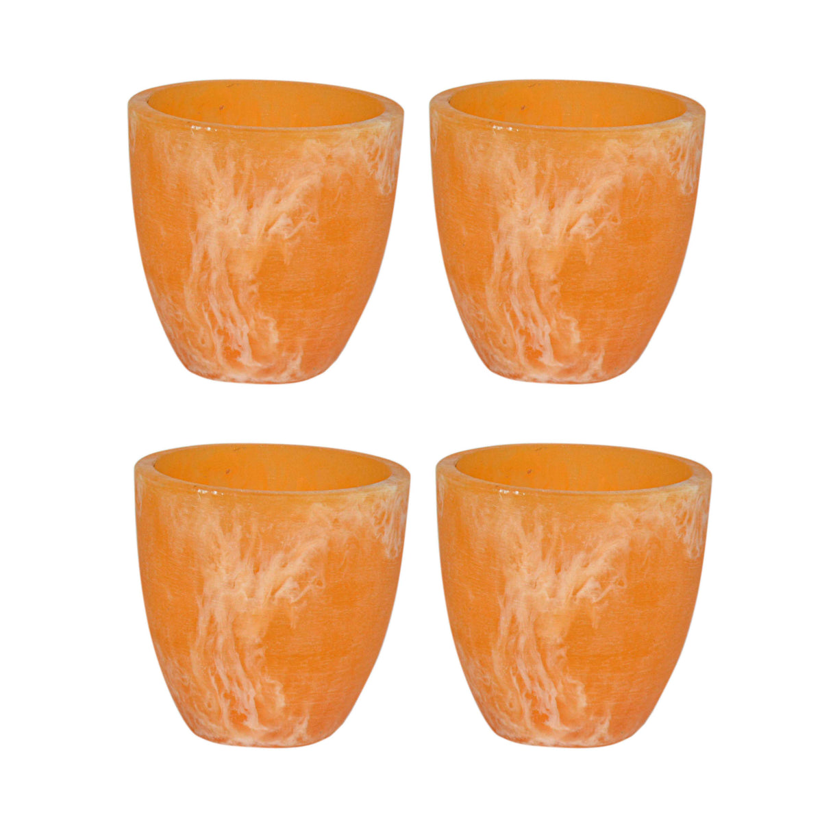 Vase JESSIE set/4 Ø8x8cm amber