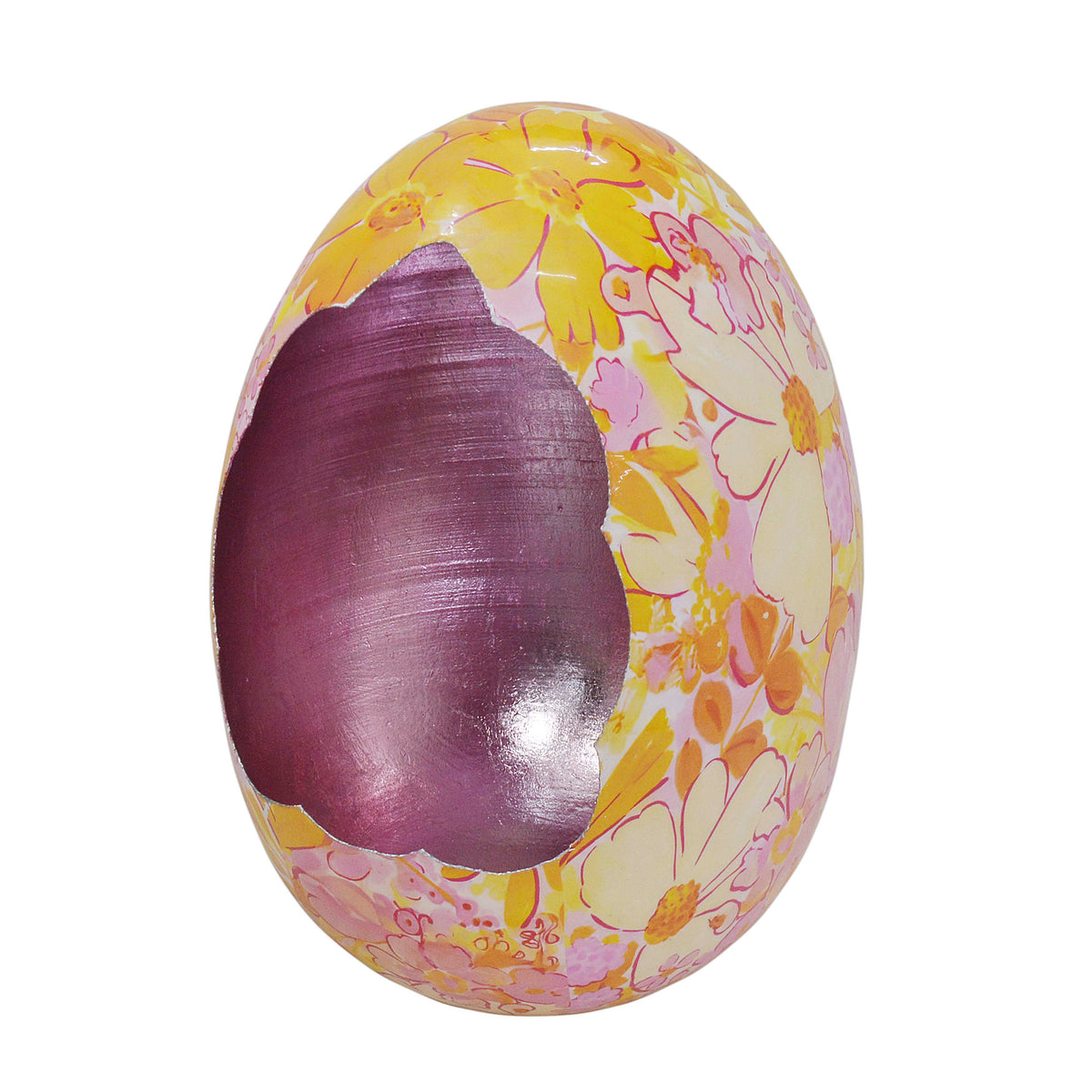 Decorative egg COSMEA Ø45x60cm pink orange
