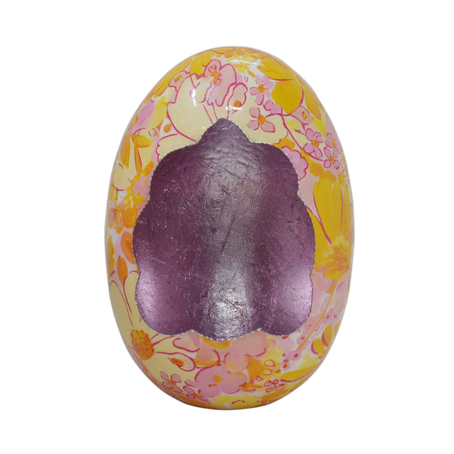 Decorative egg COSMEA Ø30x41cm pink orange