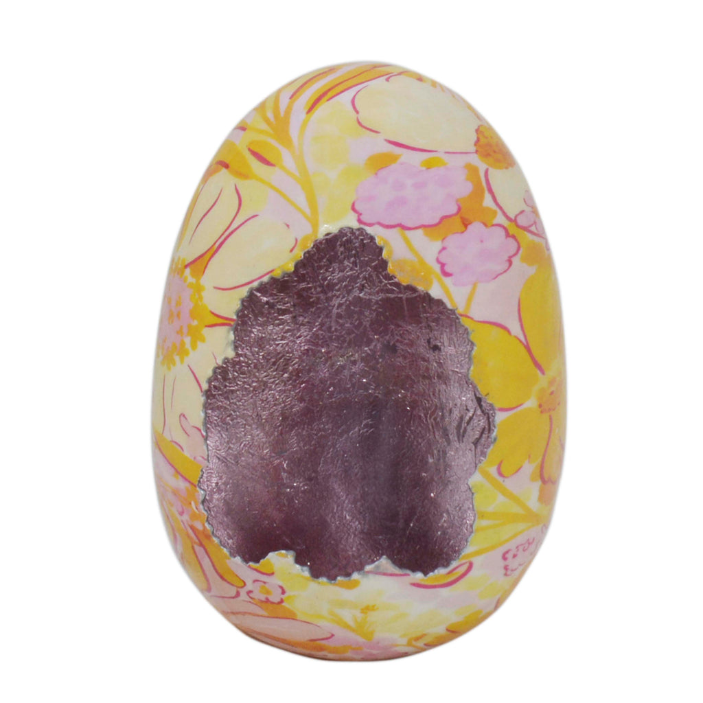 Decorative egg COSMEA Ø12x15cm pink orange