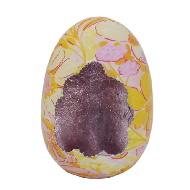 Decorative egg COSMEA Ø12x15cm pink orange