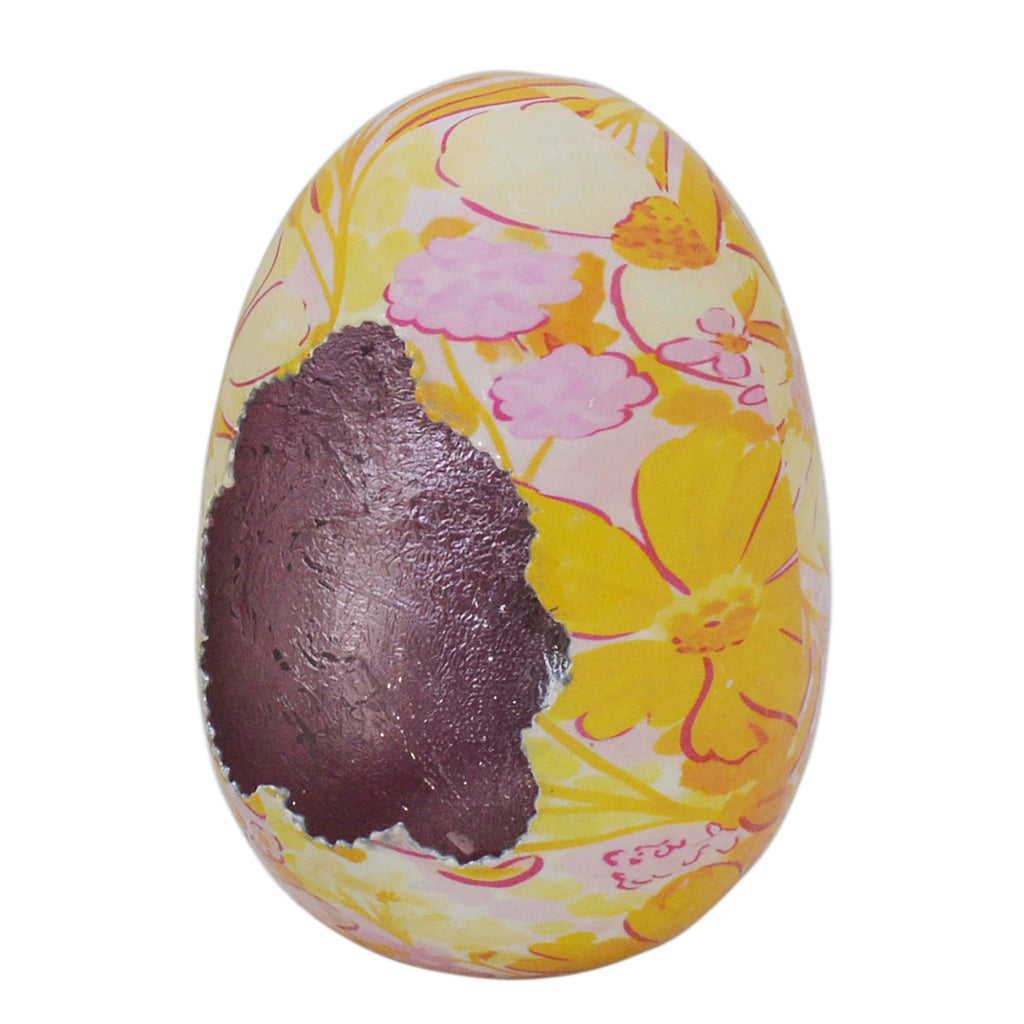 Decorative egg COSMEA Ø12x15cm pink orange