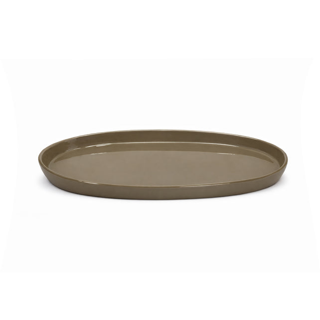 Schaal LEX ovaal 41x22x3cm kaki