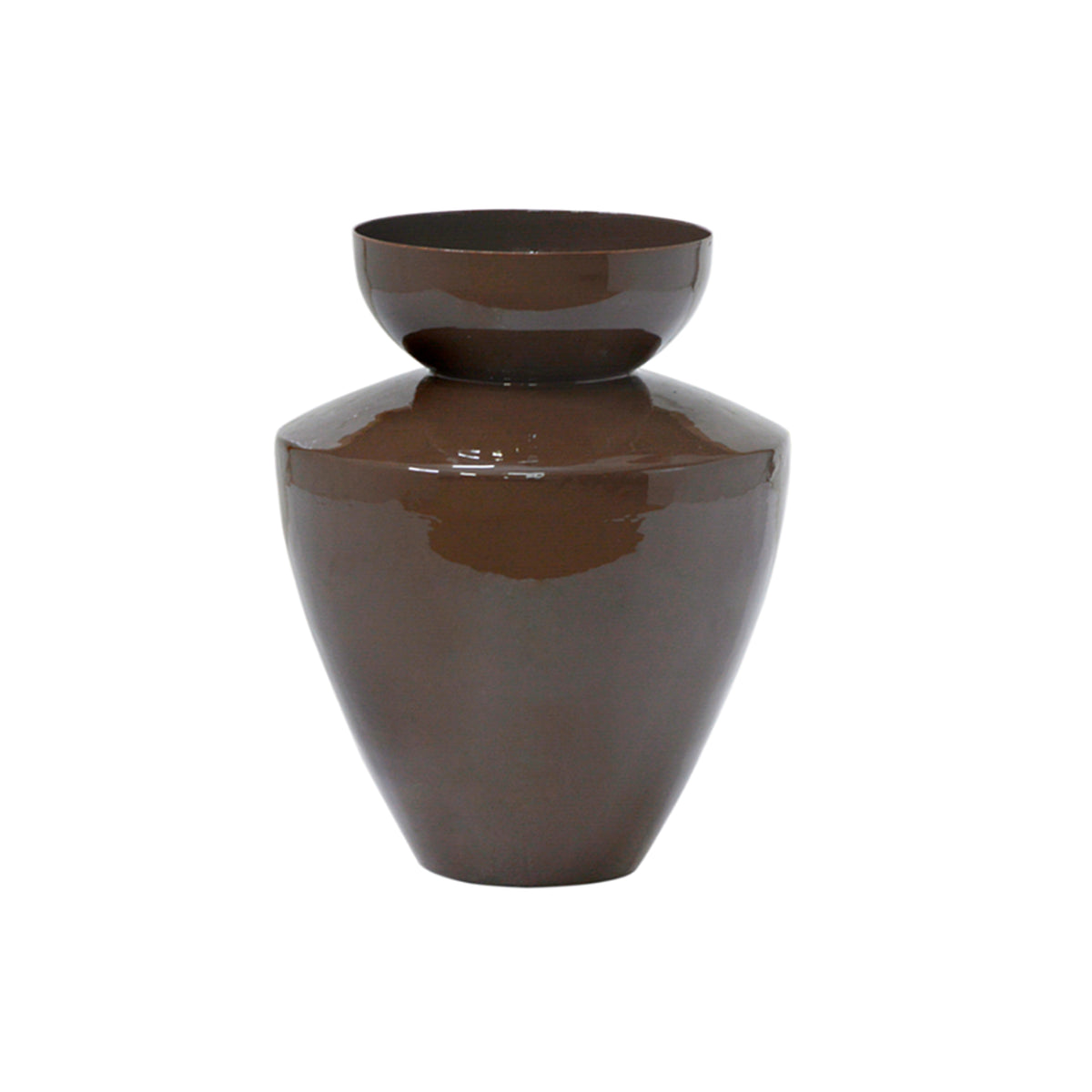 Vase RUE Ø22x32cm chestnut