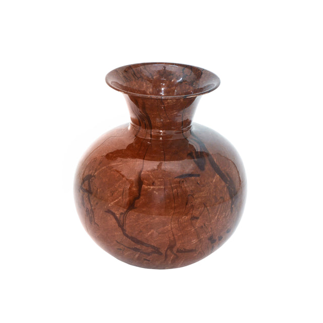 Vase ARCHIE Ø25x27cm ant. brown