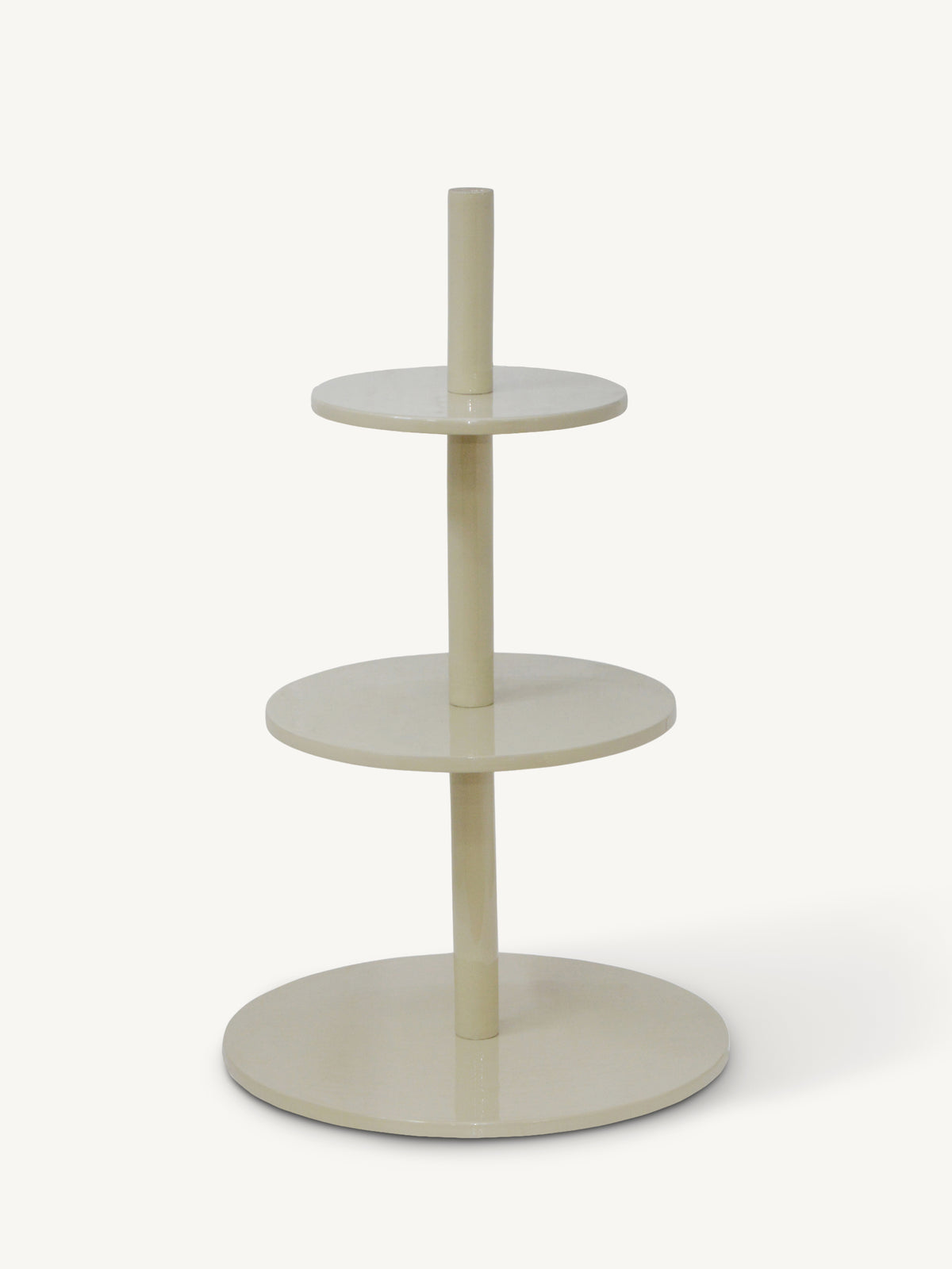 Serving stand 3 tier CASSIE Ø50x87cm sand