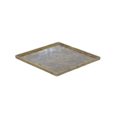 Plate MAGGIE 40x40x2cm ant. gold