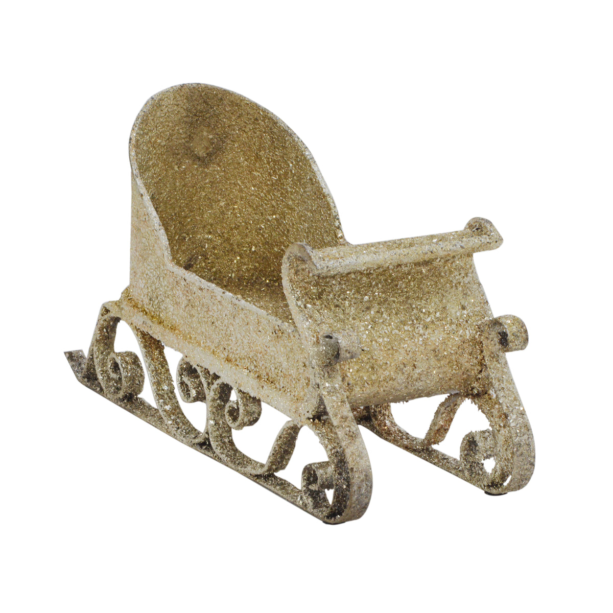 Decorative sleigh GLORIA 39x13x20cm champagne