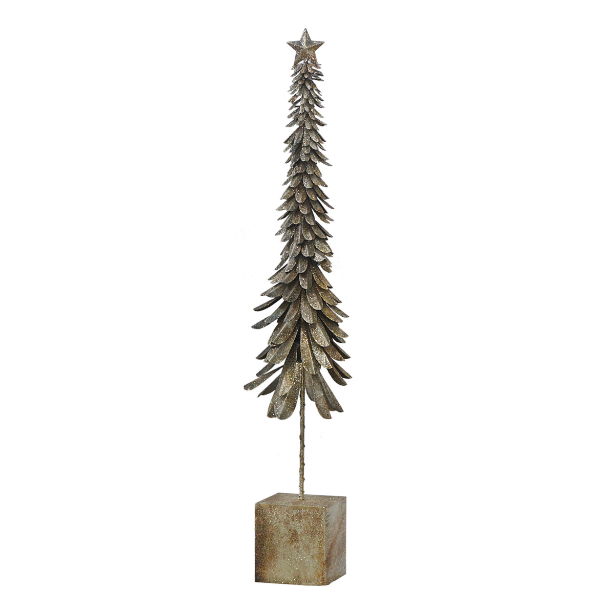 Decorative tree EVEREST Ø28x214cm champagne