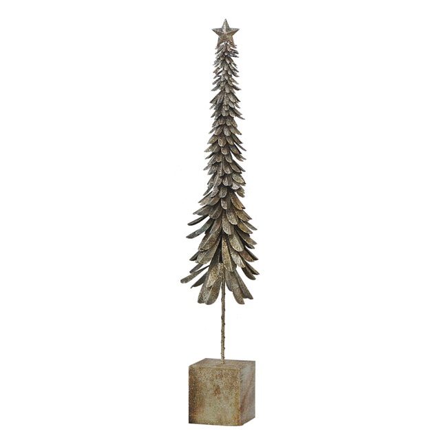 Decorative tree EVEREST Ø20x172cm champagne
