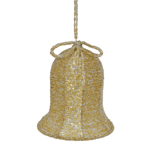 Decorative bell GLORIA Ø16x18cm gold