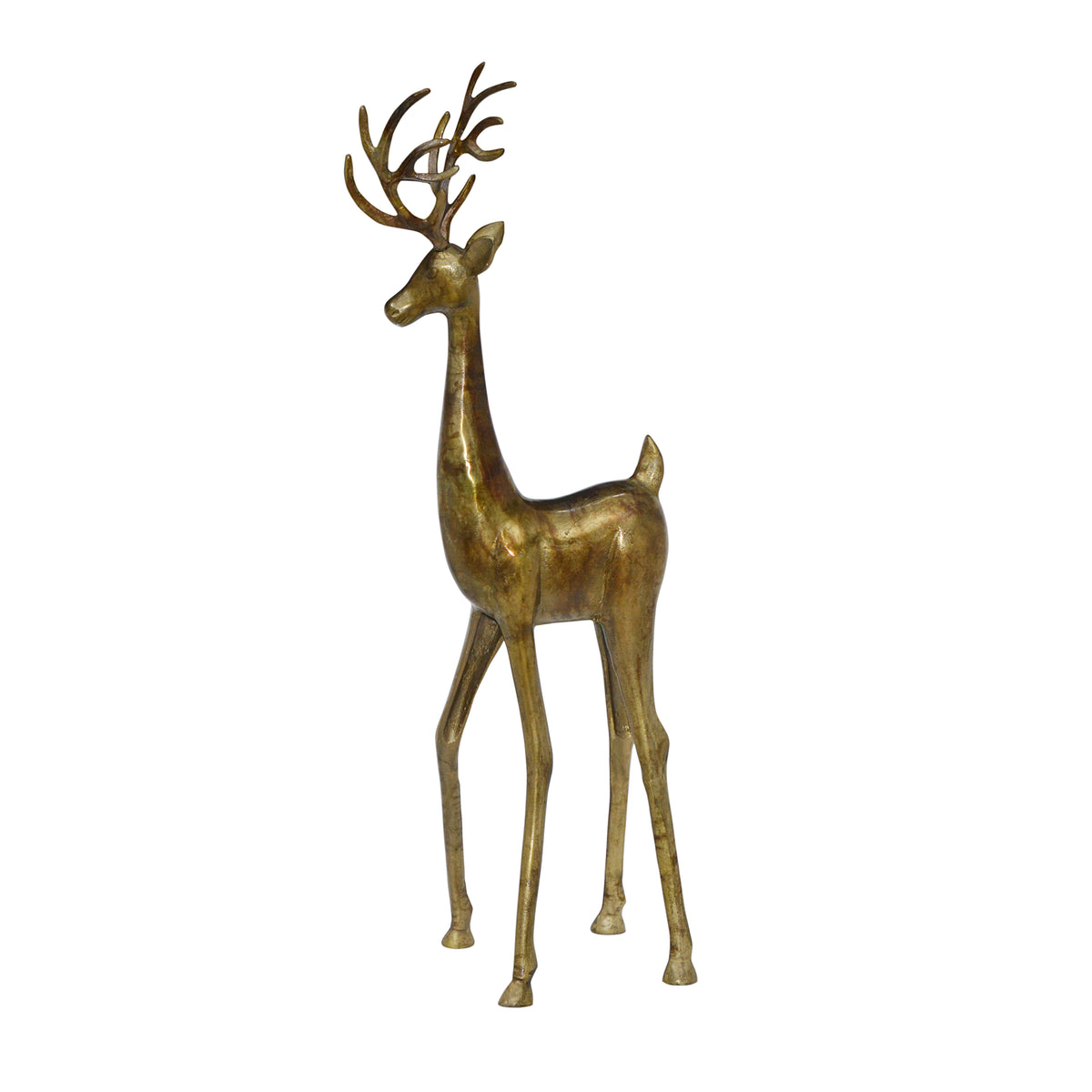 Decorative deer RUDY 49x34x124cm gold