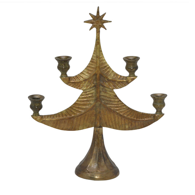Decorative tree JINGLE 37x12x46cm gold