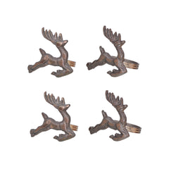 Serviettenring RUDY 4er-Set Ø6x5cm braun