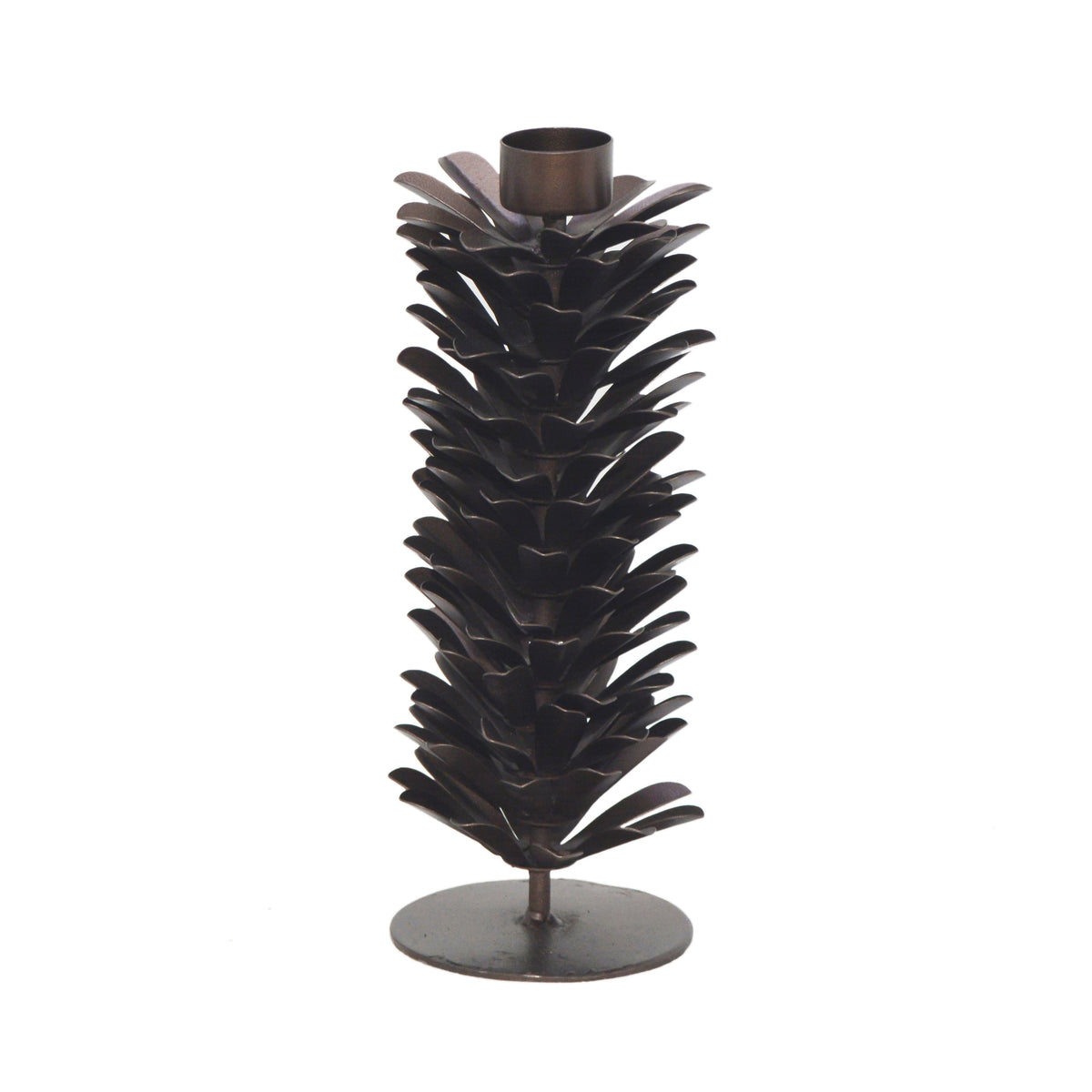 Candle holder EVEREST Ø12x32cm brown