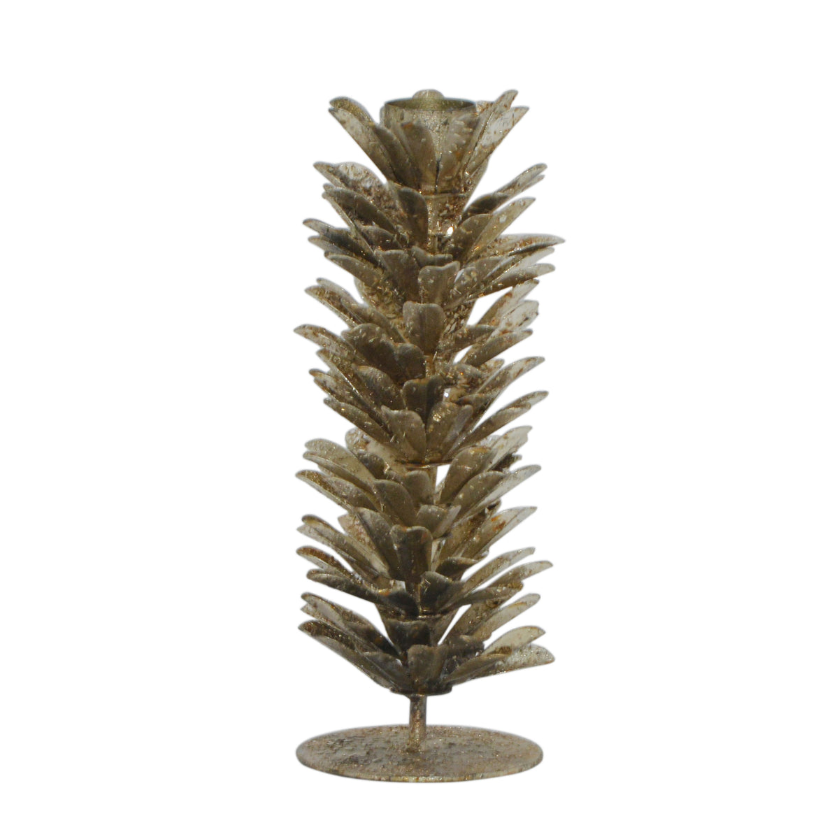 Candle holder EVEREST Ø12x32cm champagne