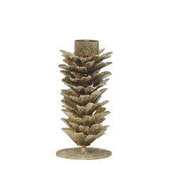 Theelichthouder EVEREST Ø12x27cm champagne