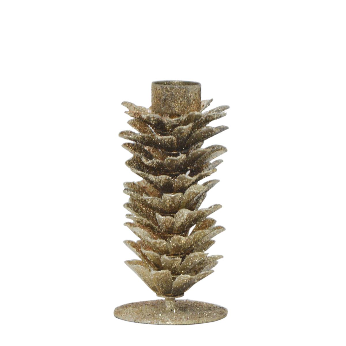 Candle holder EVEREST Ø12x27cm champagne