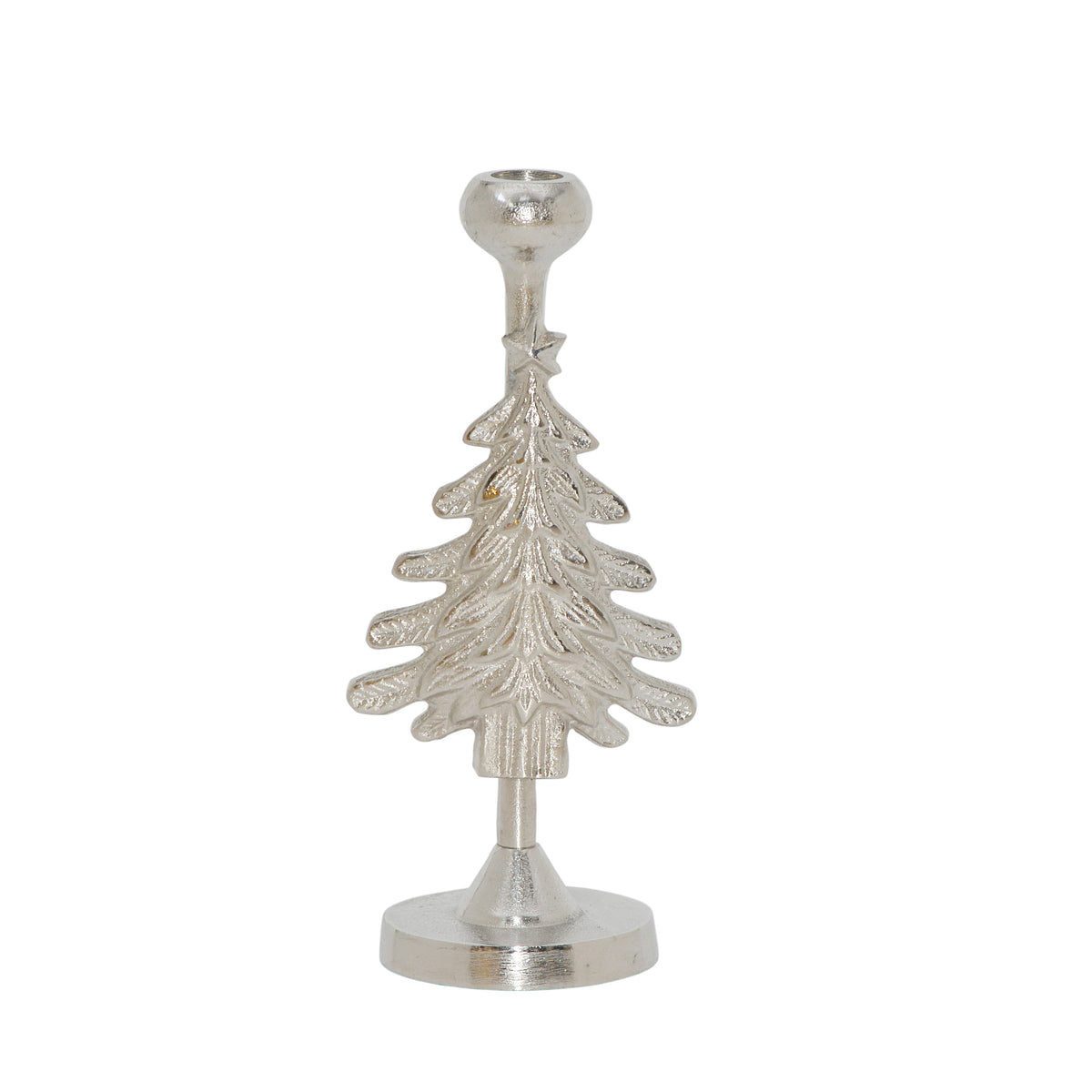 Candle holder TWINKLE 11x9x26cm sliver