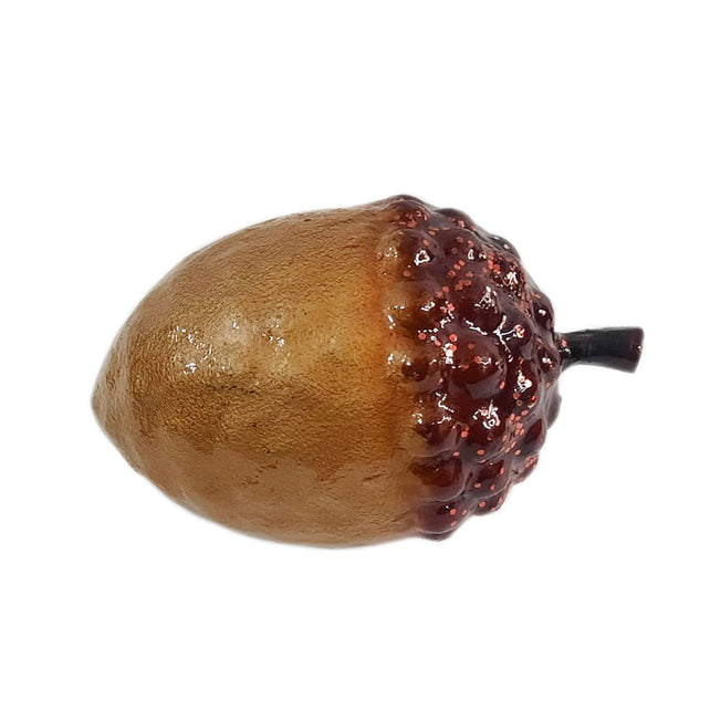 Decoration acorn GLORIA Ø17x26cm brown