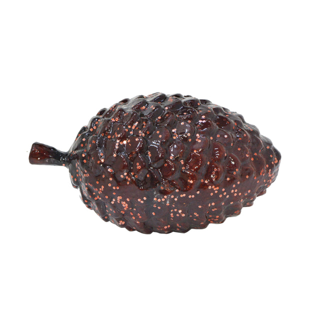 Decoratie eikel GLORIA Ø16x27cm bruin