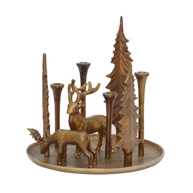 Candle holder GLORIA Ø40x42cm bronze