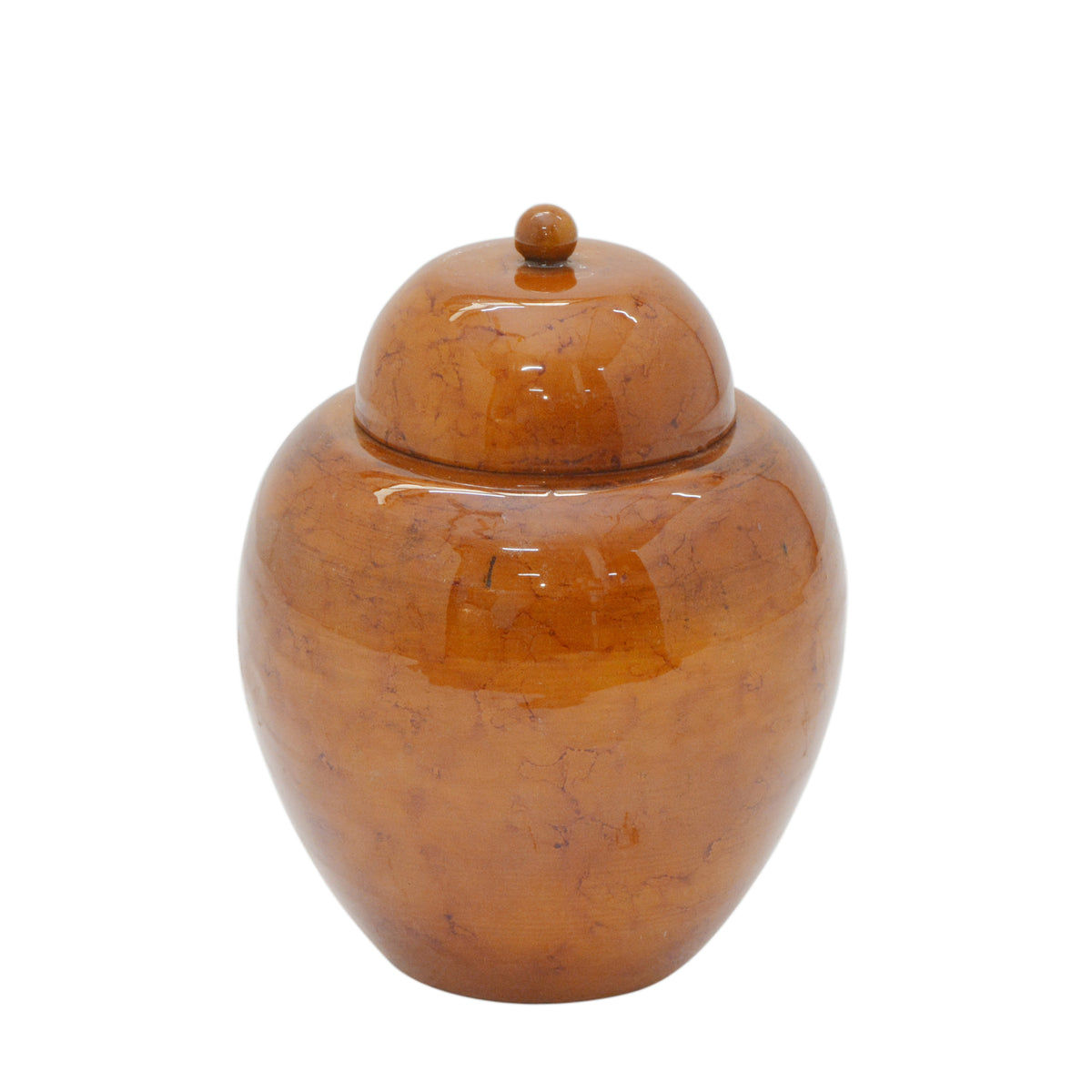 Pot m/ deksel HELENA Ø14x17cm karamel