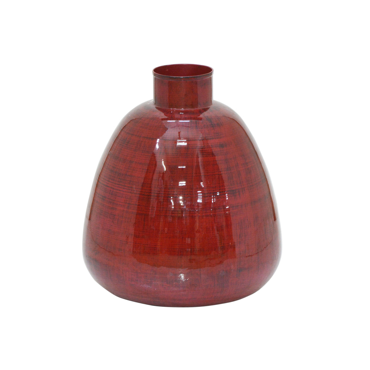 Vase LEAH Ø31x34cm ant. red