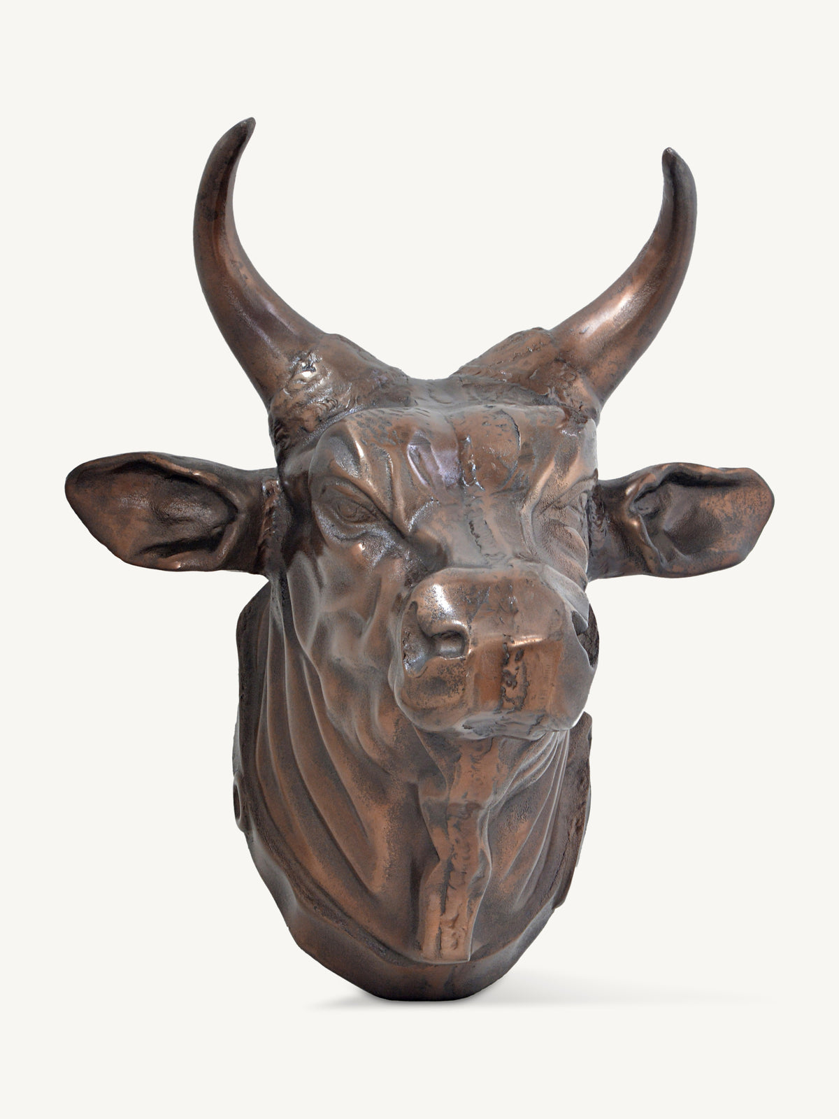 Decorative cow head HENK 56x50x44cm brown