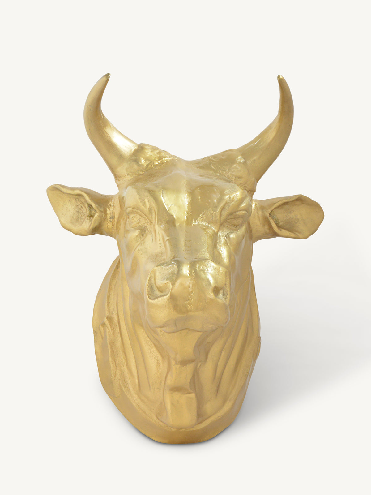 Decorative cow head HENK 58x60x56cm gold