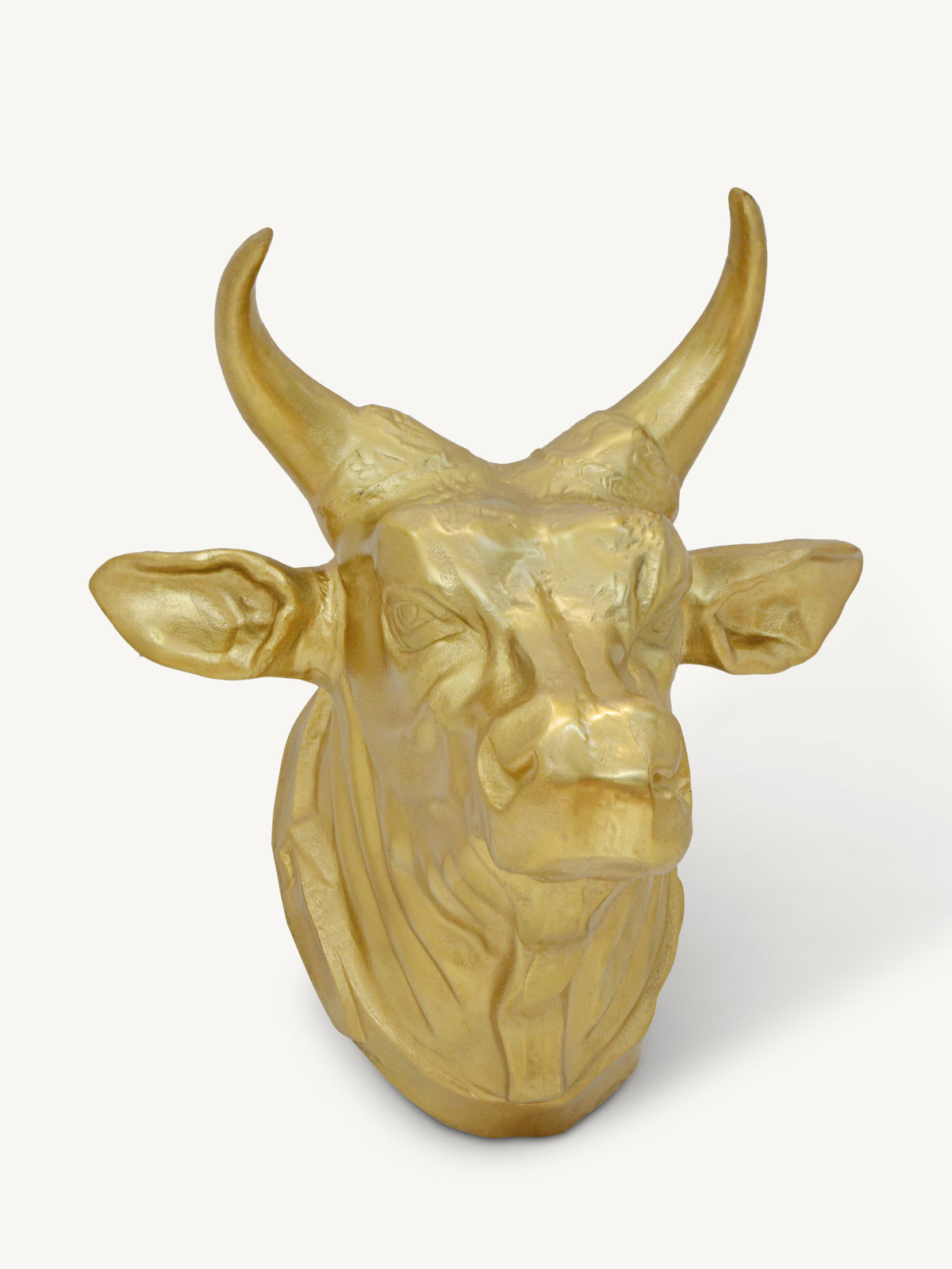 Decorative cow head HENK 56x50x44cm gold