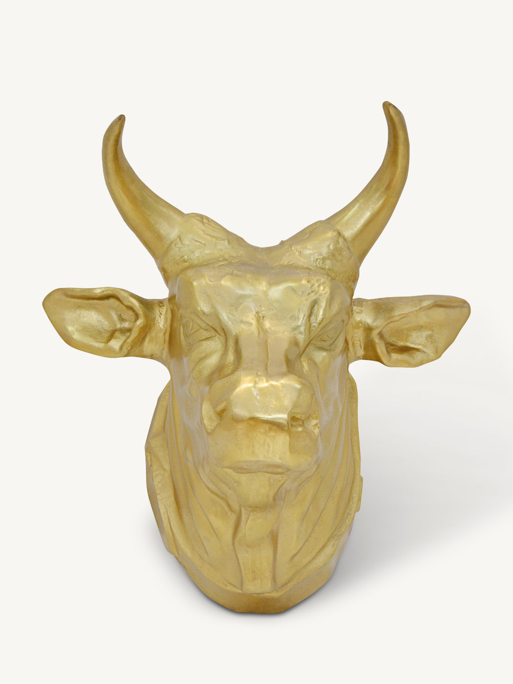 Decorative cow head HENK 56x50x44cm gold