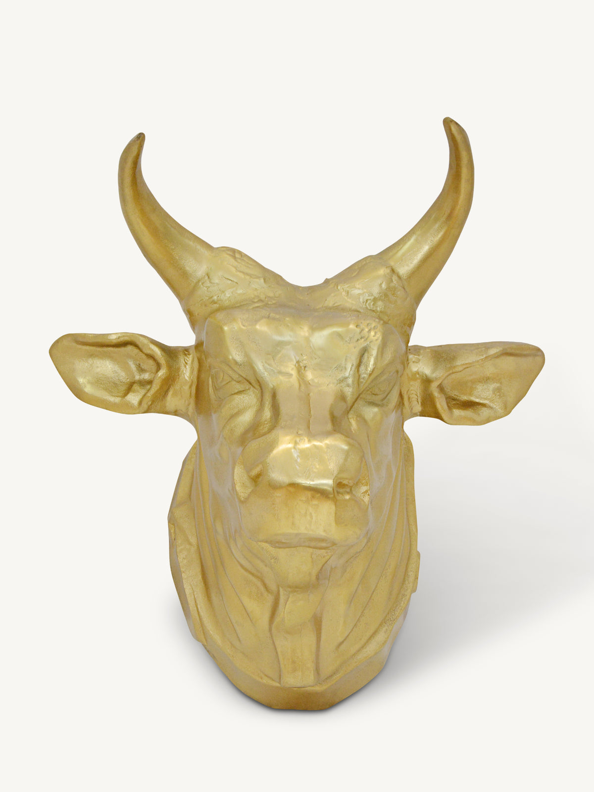 Decorative cow head HENK 56x50x44cm gold